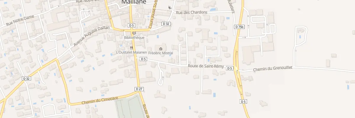 Plan du 3B Rte de Saint-Rémy à Maillane