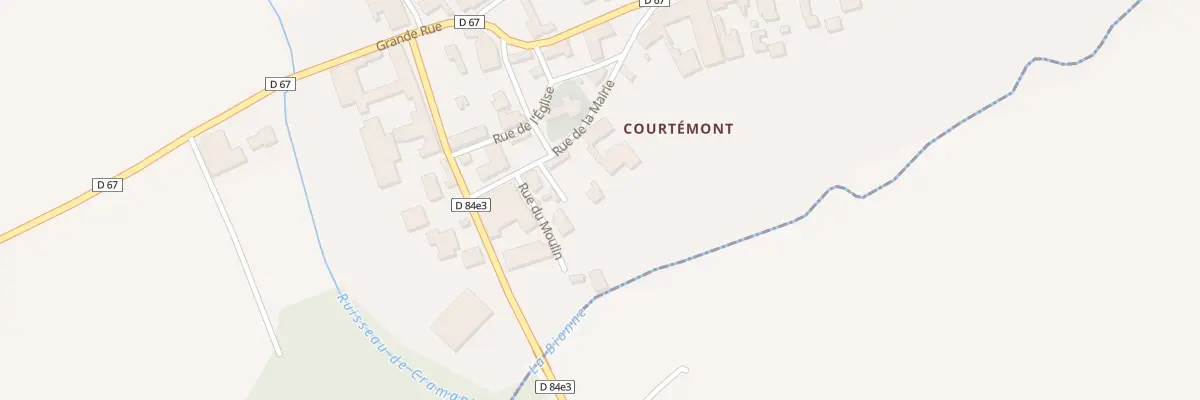 Plan du 5032 Le Village à Courtémont