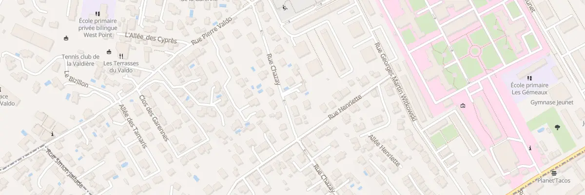 Plan du 36 Rue Chazay à Lyon 5e Arrondissement