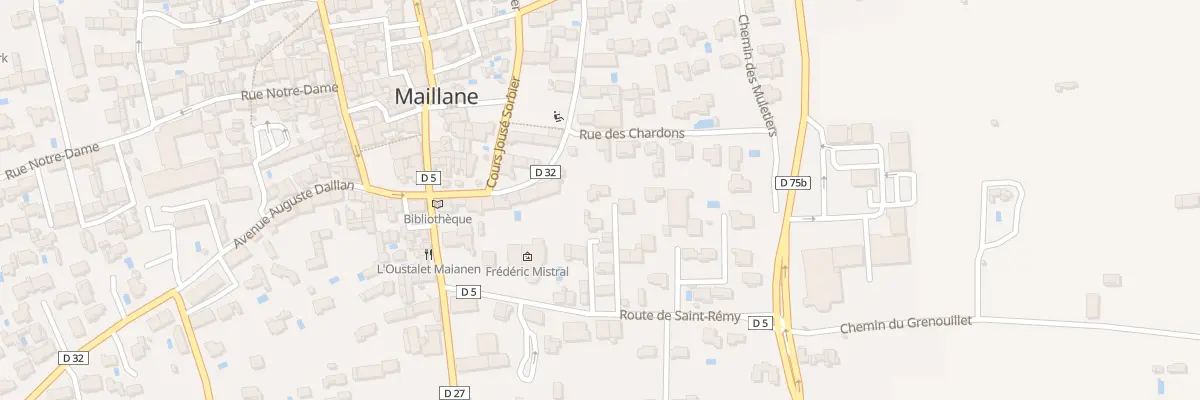 Plan du 5T Rte de St Remy à Maillane