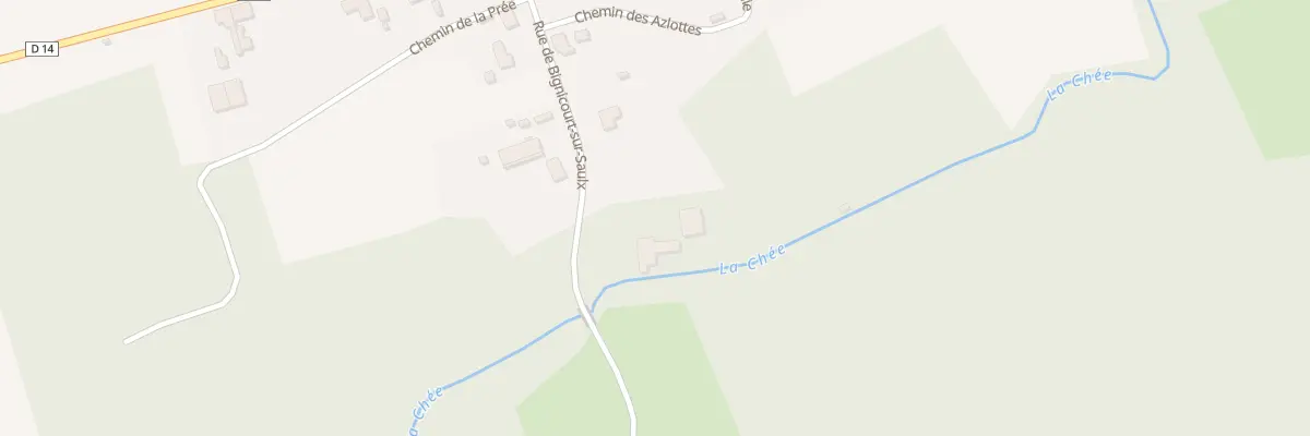 Plan du 5052 Rue de Bignicourt sur Saulx à Jussecourt-Minecourt
