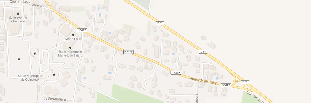 Plan du 35 Rte de Neuville à Quincieux