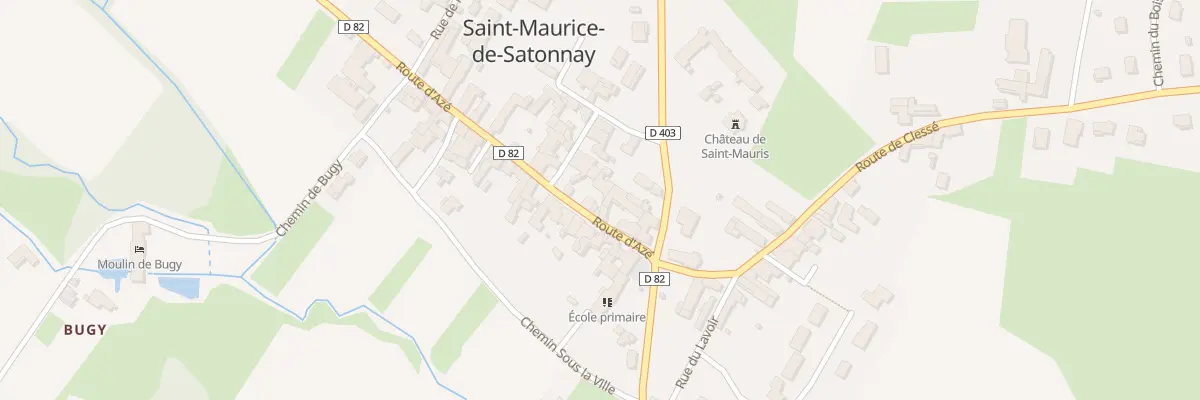 Plan du 54 Rte d’Aze à Saint-Maurice-de-Satonnay