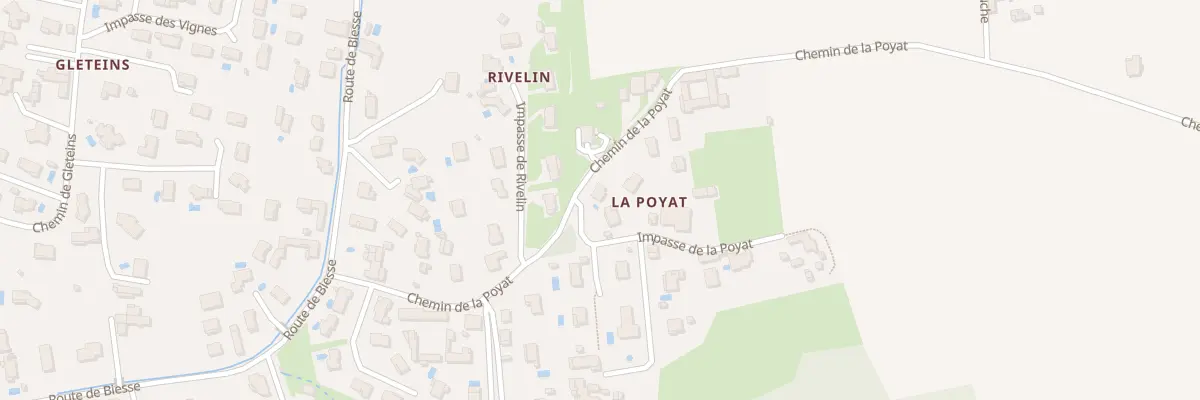 Plan du 268 Che de la Poyat à Frans