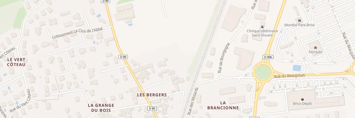 Plan du 293 Rte des Bergers à Crêches-sur-Saône