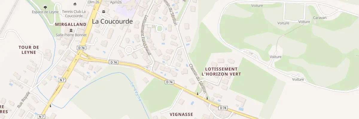 Plan du 9997 Fond Chaud à La Coucourde