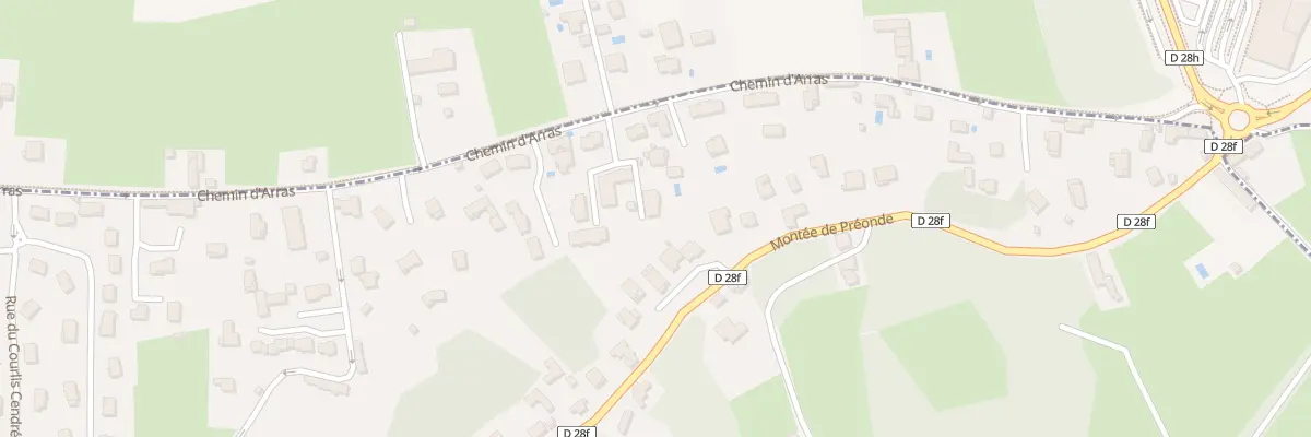 Plan du 1940S Che d’Arras à Trévoux