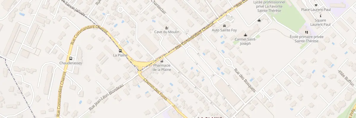 Plan du 1B Rue François Forest à Sainte-Foy-lès-Lyon