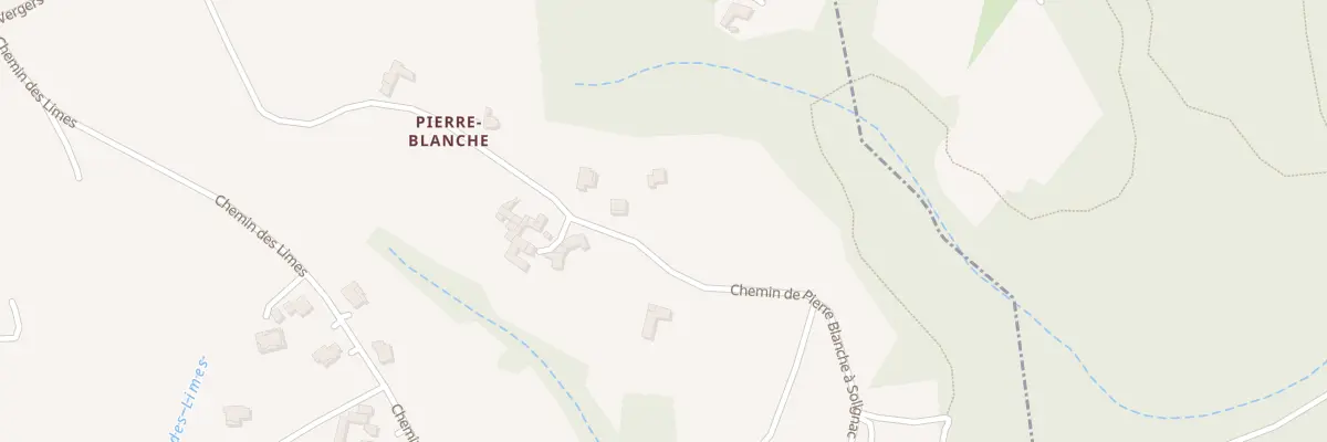 Plan du 525 Che de Pierre Blanche A Solign à Sécheras