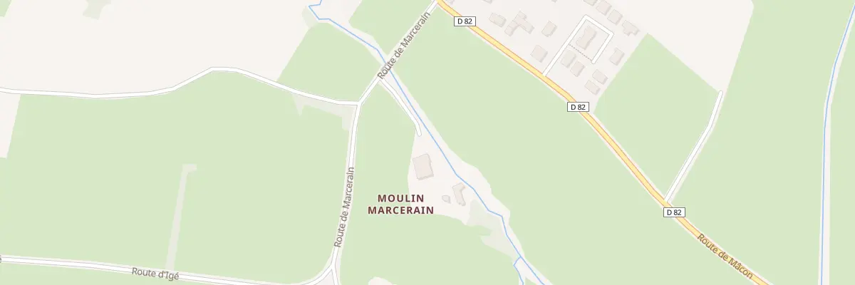 Plan du 109A Rte de Marcerain à Saint-Maurice-de-Satonnay
