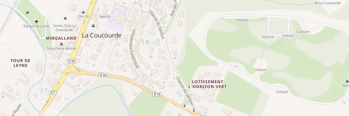 Plan du 5295 Fond Chaud à La Coucourde