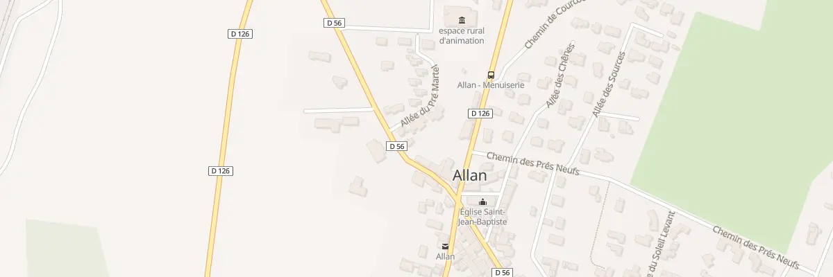 Plan du 15 All du Pré Martel à Allan