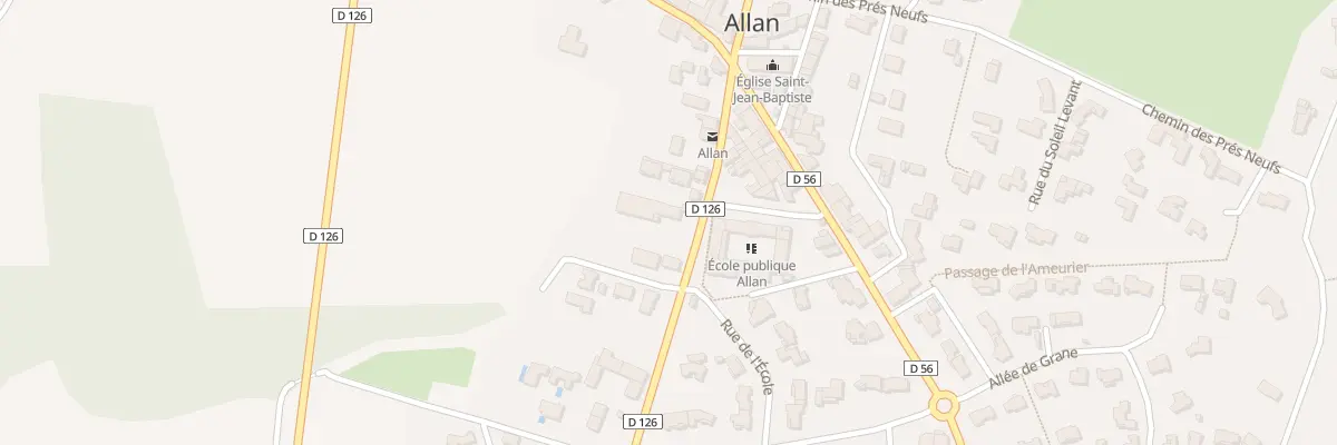 Plan du Village à Allan