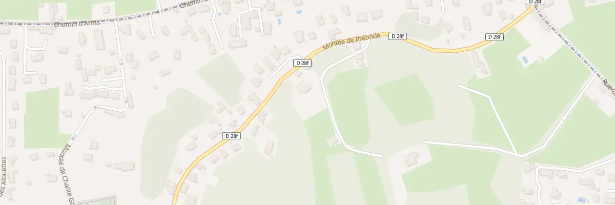 Plan du 700 Mte de Preondes à Trévoux