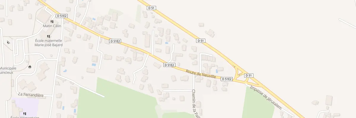 Plan du 41 Rte de Neuville à Quincieux