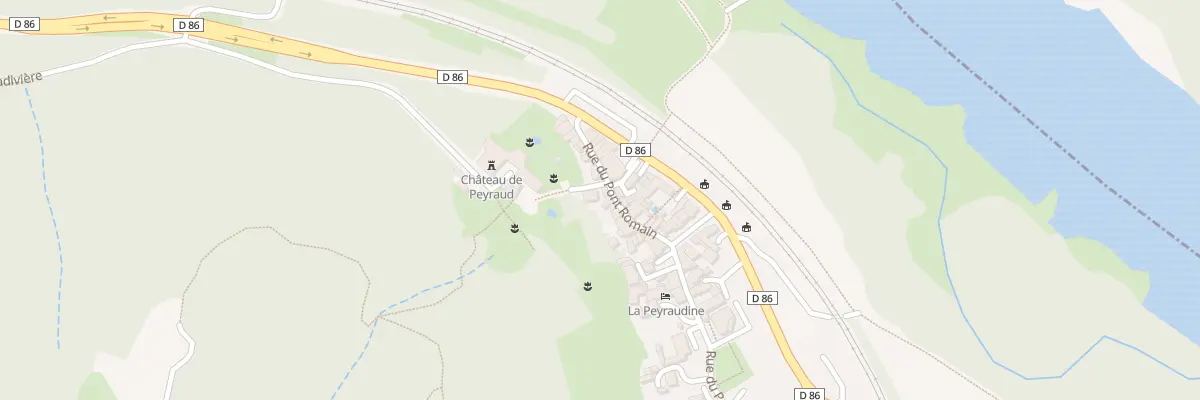 Plan du 1 Rue de la Montee du Chateau à Peyraud