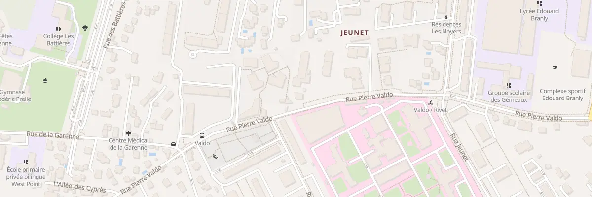 Plan du 94B Rue Pierre Valdo à Lyon 5e Arrondissement