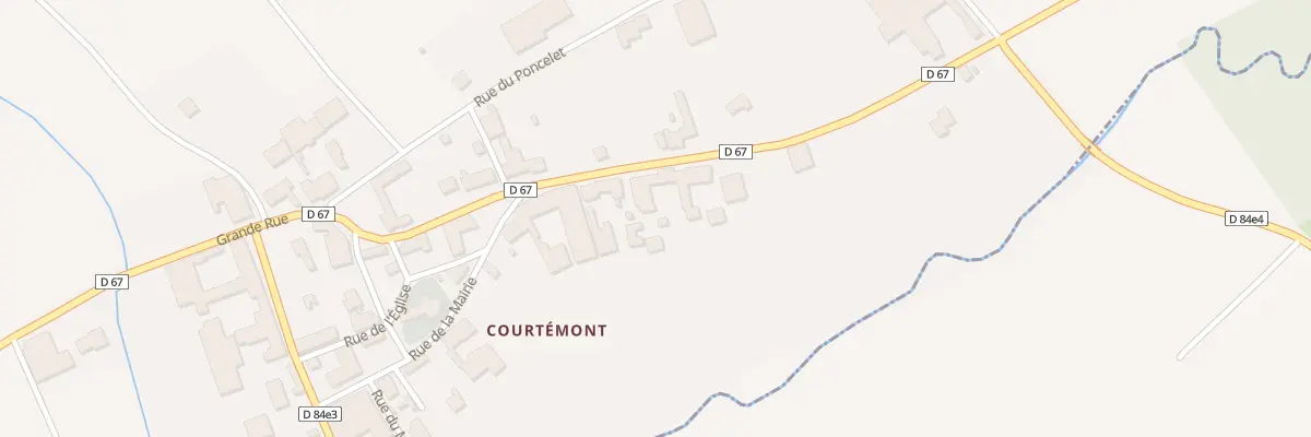 Plan du 5025 Le Village à Courtémont