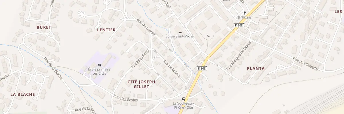 Plan du 3D Rue du Lentier à La Voulte-sur-Rhône
