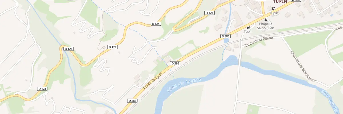 Plan du 18 Rte de Lyon à Tupin-et-Semons
