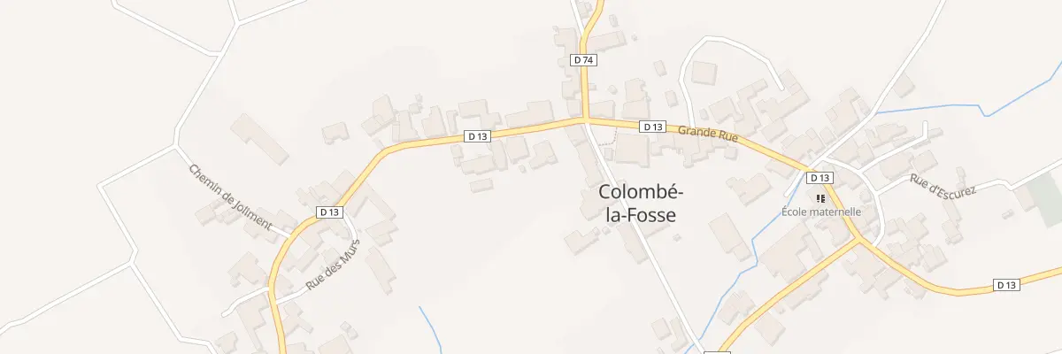 Plan du 38 Rue Grande Rue à Colombé-la-Fosse