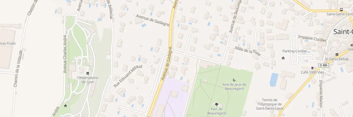 Plan du 9002 Rue Edouard Millaud à Saint-Genis-Laval