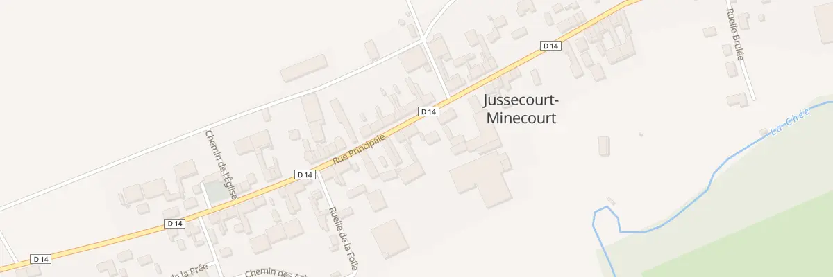 Plan du 55 Rue Principale à Jussecourt-Minecourt