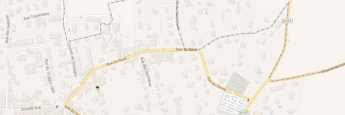 Plan du 6 Rue du Rave à Millery