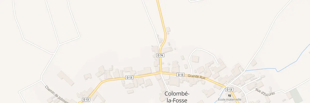 Plan du 5 Rue Saint Bernard à Colombé-la-Fosse