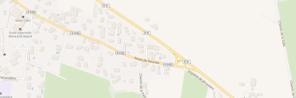 Plan du 45 Rte de Neuville à Quincieux