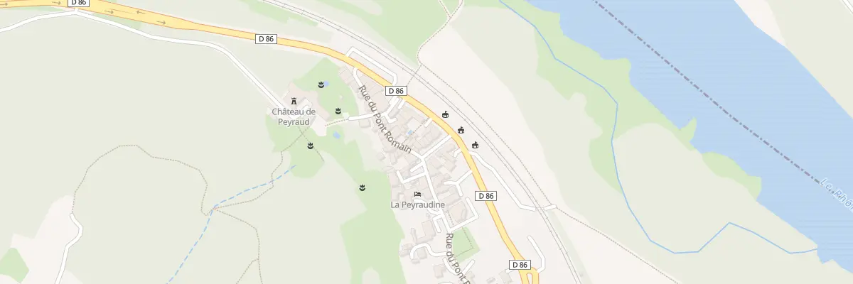Plan du 3 Pl du Marché à Peyraud