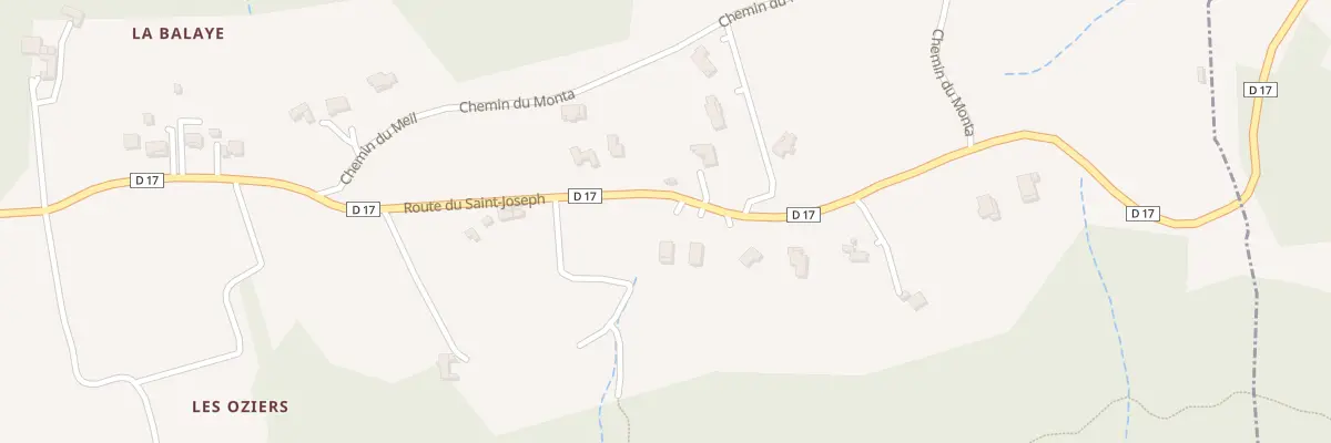 Plan du 1790 Rte de St Joseph à Sécheras