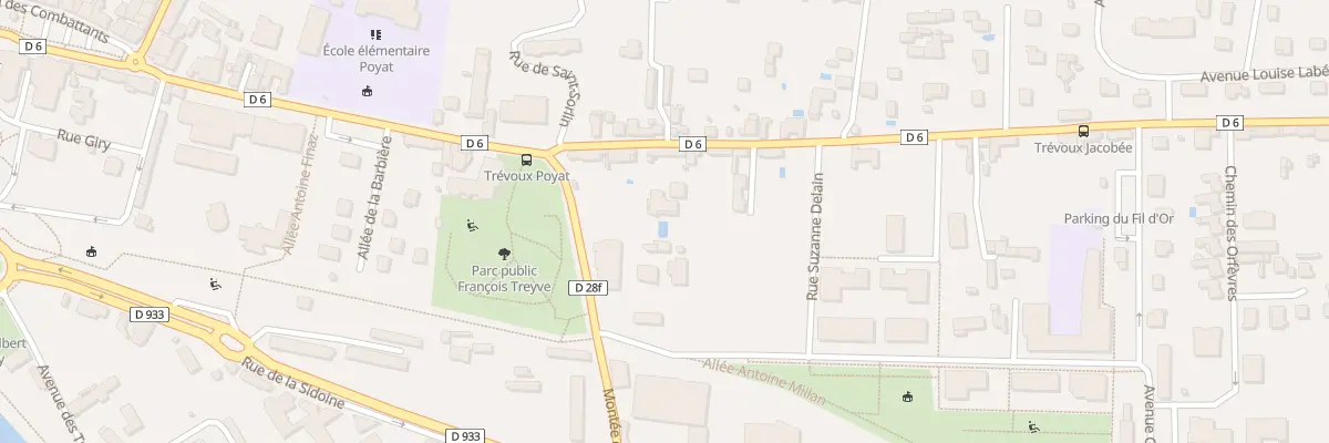 Plan du 54 Rte de Reyrieux à Trévoux
