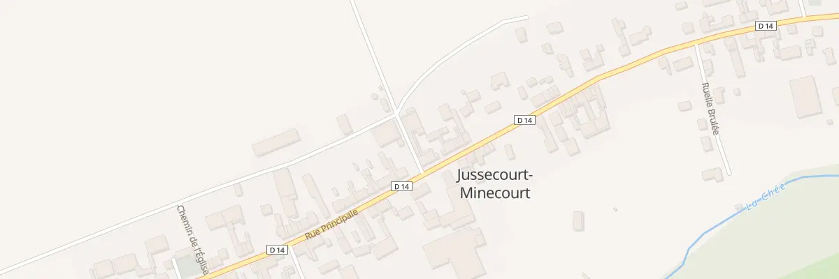 Plan du 62 Rue Principale à Jussecourt-Minecourt