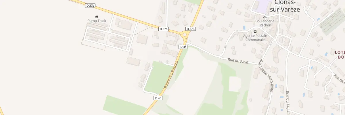 Plan du 8 Rte des Rozons à Clonas-sur-Varèze