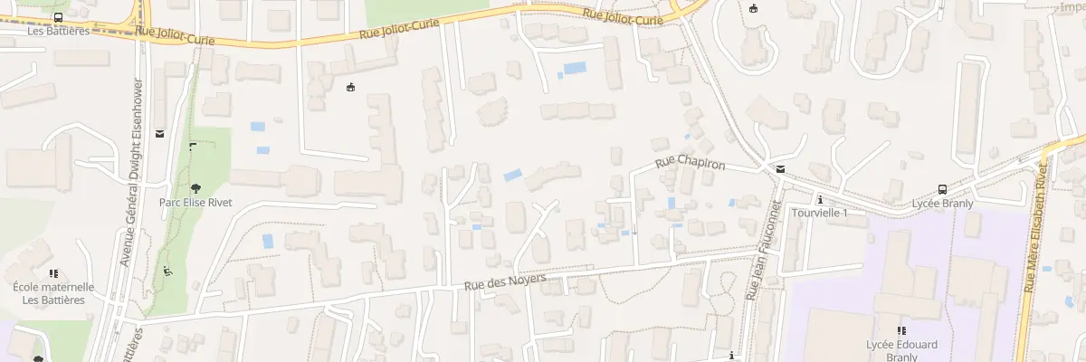 Plan du 14 Rue des Noyers à Lyon 5e Arrondissement
