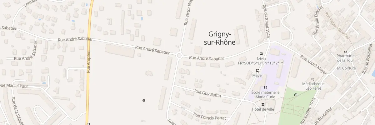 Plan du 9 Rue André Sabatier à Grigny-sur-Rhône