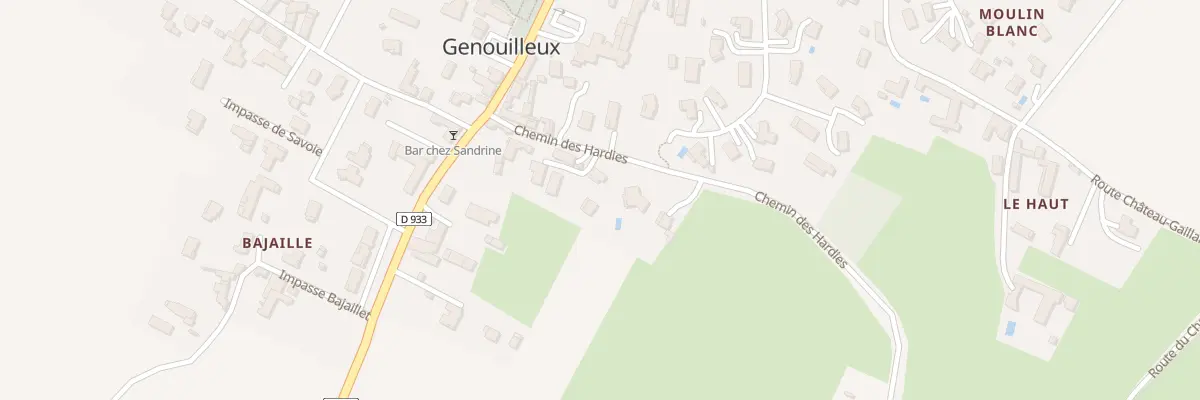Plan du 118 Chem des Hardies à Genouilleux
