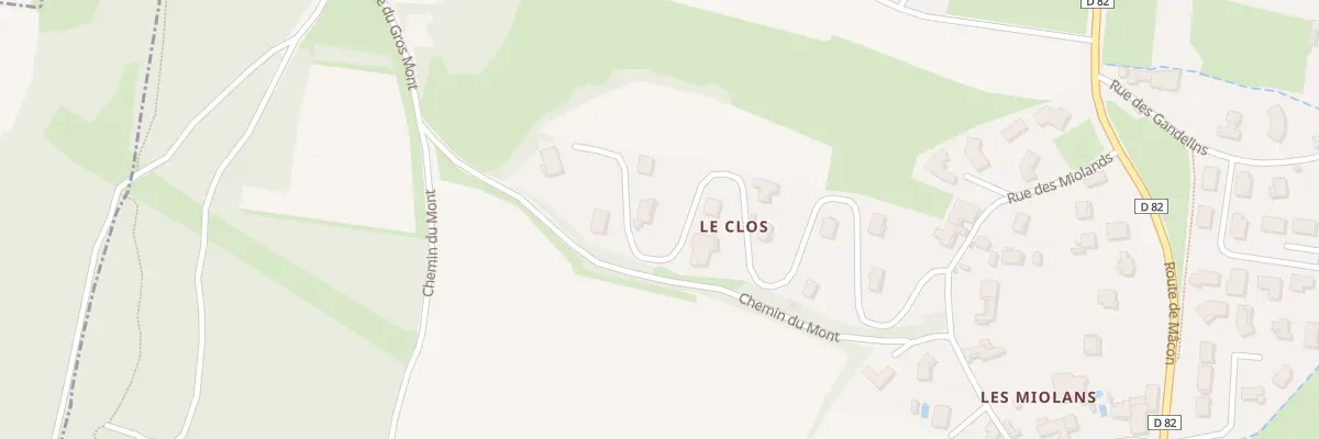 Plan du 420 Imp du Clos des Mesanges à Hurigny