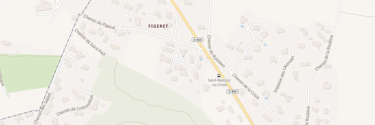 Plan du 5460 Figeret à Saint-Restitut
