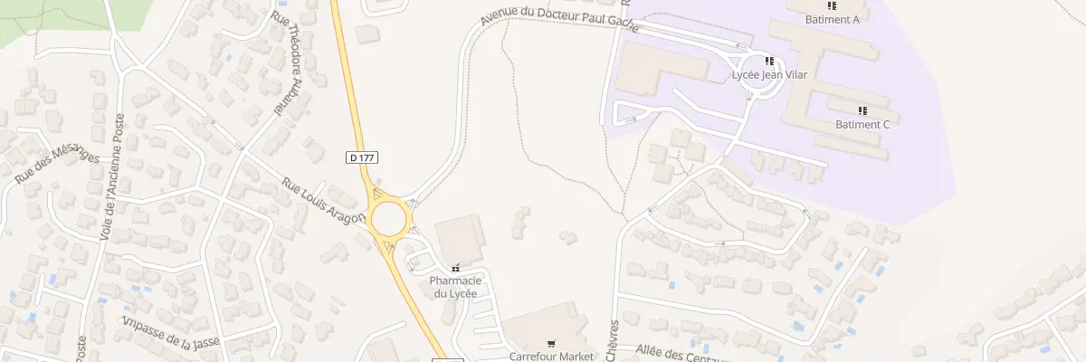 Plan du 6 Rue Justine Favart à Villeneuve-lès-Avignon
