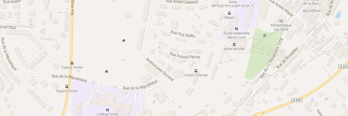 Plan du 3 Rue Francis Perrat à Grigny-sur-Rhône
