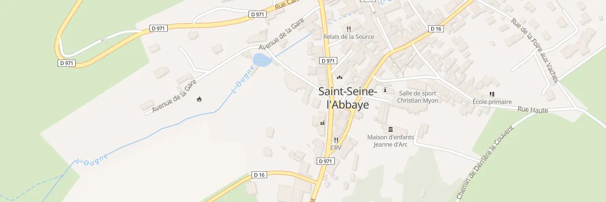 Plan du 1 Rue de l’Abreuvoir à Saint-Seine-l’Abbaye