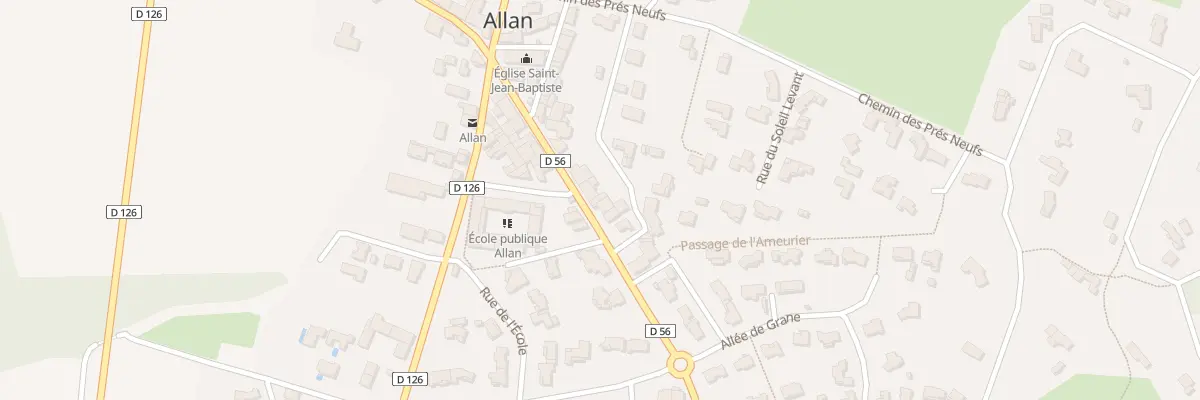 Plan du 5020 Le Village à Allan