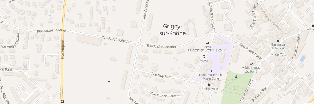 Plan du 7 Rue André Sabatier à Grigny-sur-Rhône