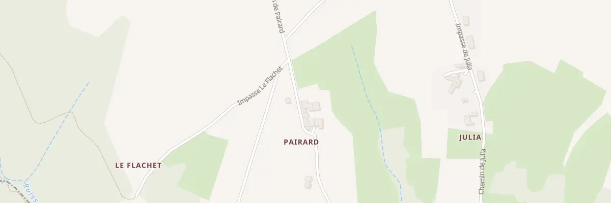 Plan du 415 Che de Pairard à Ozon