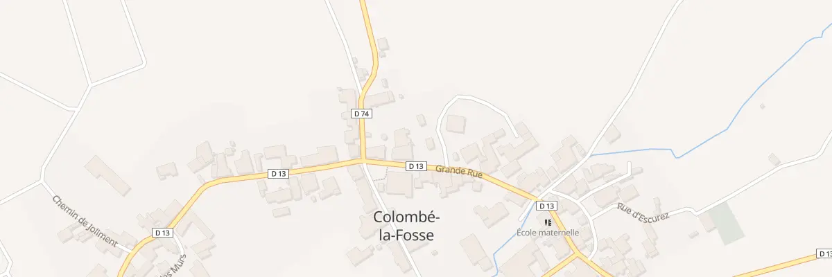 Plan du 57 Rue Grande Rue à Colombé-la-Fosse