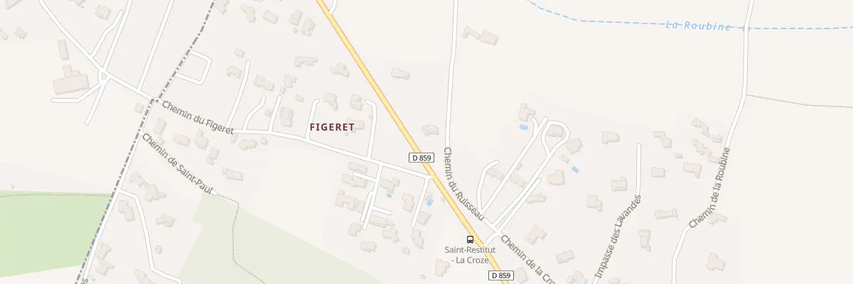 Plan du 5265 Figeret à Saint-Restitut
