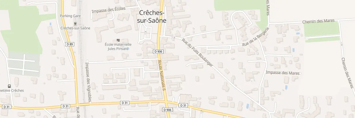 Plan du 136 Rue du Puits Boulanger à Crêches-sur-Saône