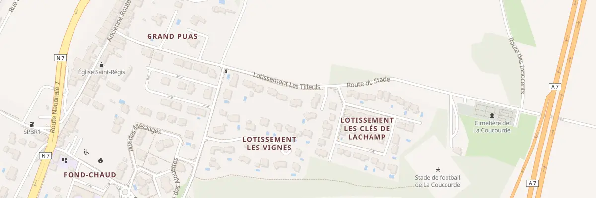Plan du 7 Fond Chaud à La Coucourde